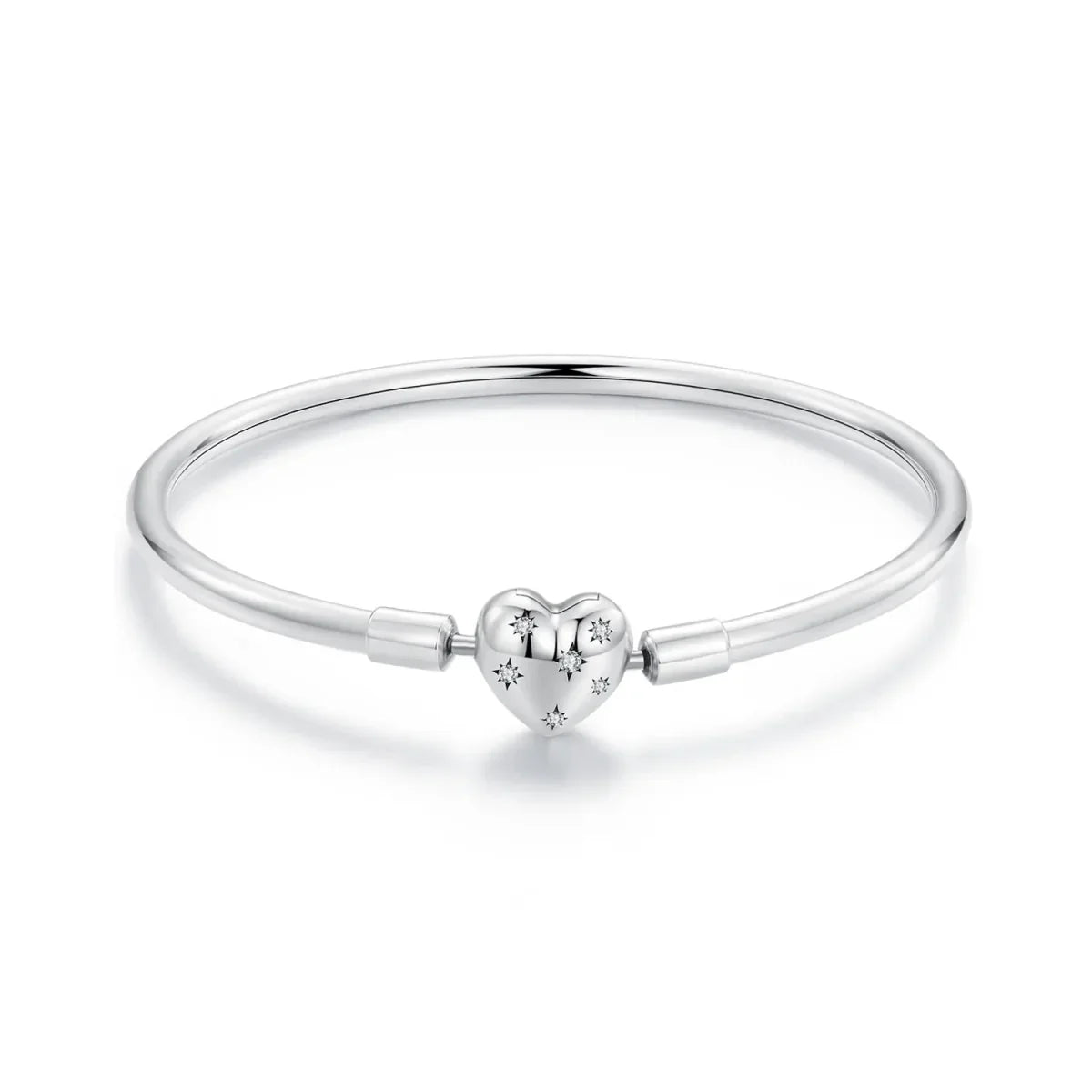 Celestial Heart Starry Clasp Bangle