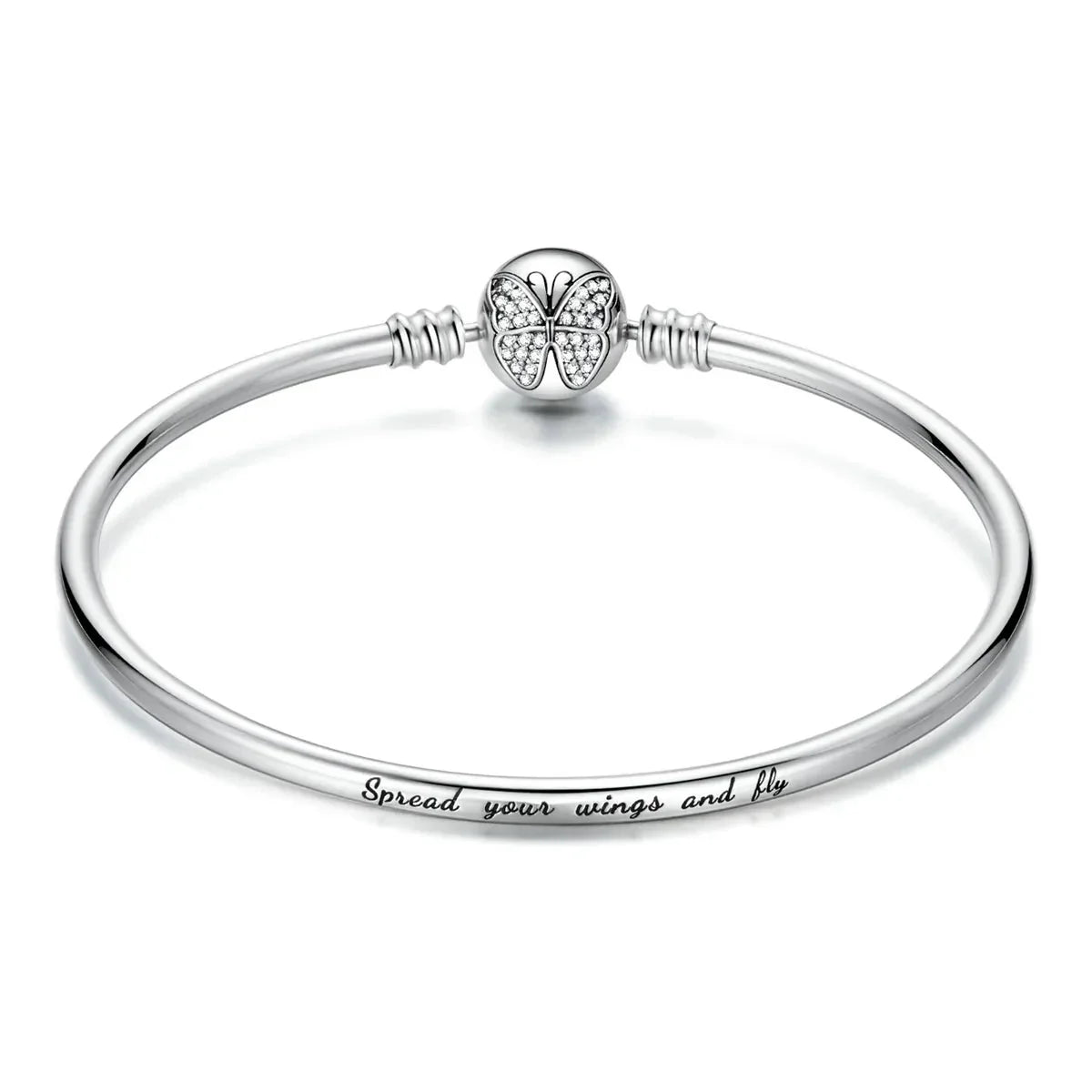 Sparkling Pavé Butterfly Bangle